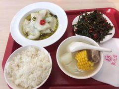 酸菜鱼.海带丝.山药排骨玉米汤.米饭-来必堡(娄山关路店)