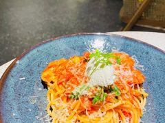 鲜茄茸大虾配马斯卡朋意大利面-BE BRIGHT KITCHEN(正佳广场店)