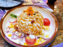 炸温泉蛋土豆泥沙律-仙隐小鹿中華の日料(正弘城店)