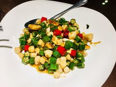 秋葵炒贝丁-福来齐·鲁菜海鲜·渔家菜(朝阳街分店)