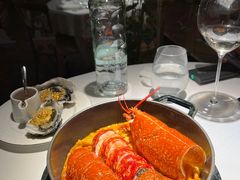 整只布列塔尼蓝龙虾佐意大利扁平-Le Bistrot de Racine