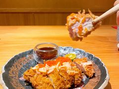 炸猪排佐飞鱼籽酱-松涛日本料理