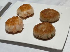 煎莲藕饼拼煎虾饼-花城苑广府菜(侨鑫店)