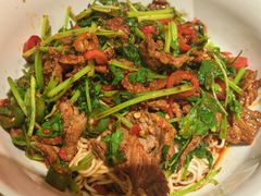 香菜牛肉拌面-王繁星面馆(西安熙地港店)