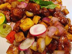 香菌黑椒牛仔粒-宋庄魁元艺术餐厅
