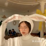 兔子真可爱！大蛋挞真好吃！！