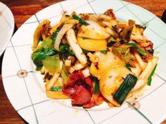 腊肉炒饵片-缘生态云南菜·野生菌庭院餐厅(华侨城店)