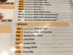 菜单-Old Town White Coffee(gateway@klia2)