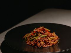 野山椒牛肉丝-木守西溪溪隐餐厅