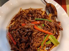 馓子牛肉丝-刘胖子家常菜·蹄花焖藕(兴业店)