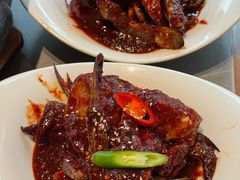 -草家酱蟹炭火烤肉店(珲春南路一店)