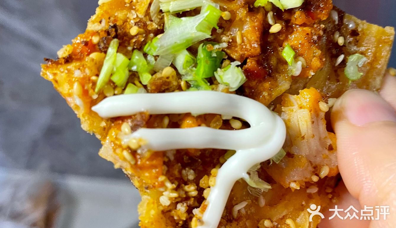 腌鸡排剩余的面糊变成披萨🍕[胜利][胜利][胜利]