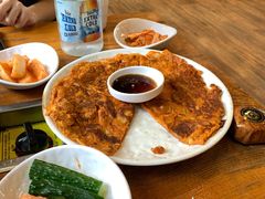 泡菜饼-喇喇排骨火锅·传统韩式脊骨汤(望京西园总店)