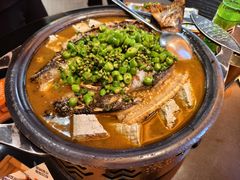 鲜青椒黑豆花烤鱼-探鱼·鲜青椒爽麻烤鱼(银泰城店)