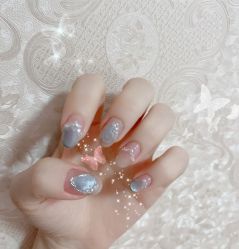 -复古绿·少女主题美甲美睫