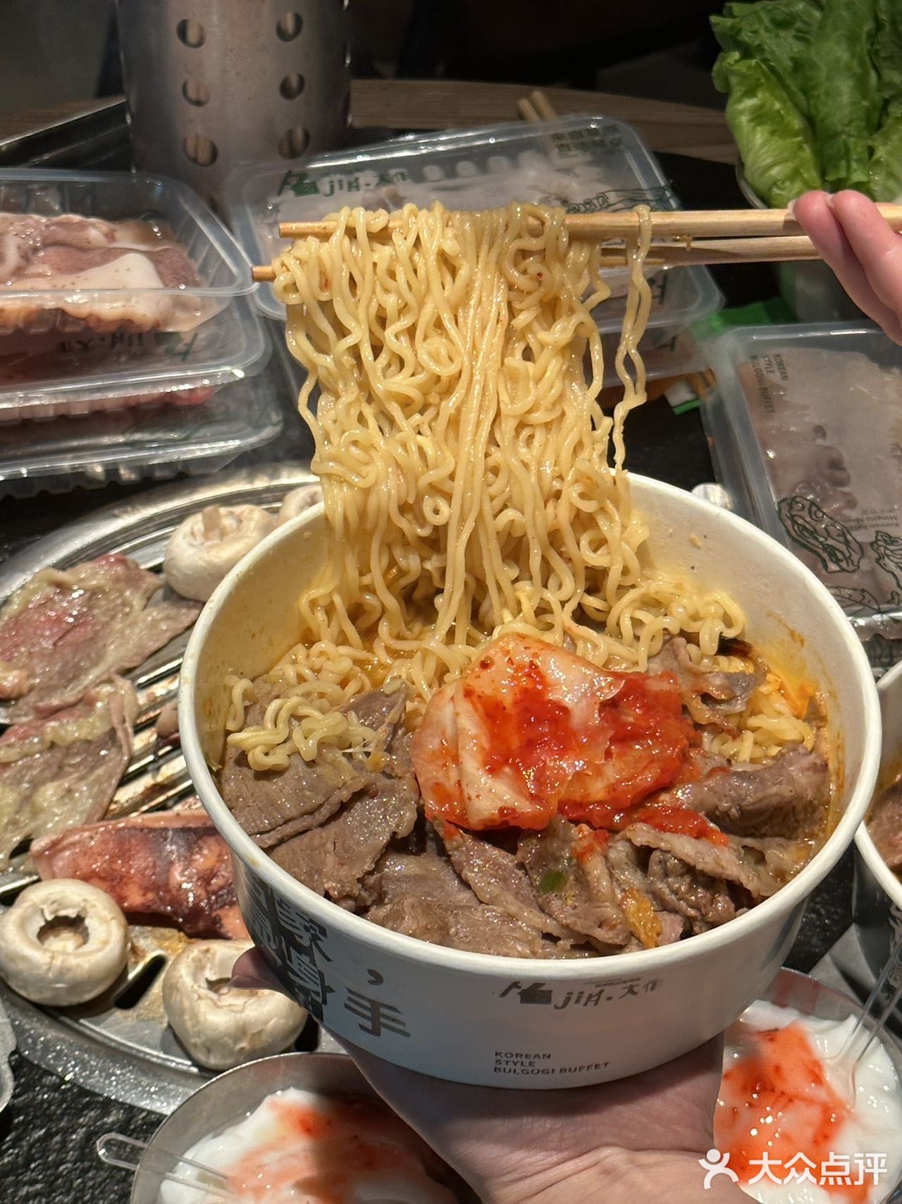 救命!居然在烤肉店吃到了封神的diy泡面