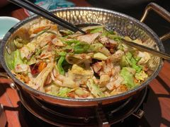 干锅手撕牛心菜-望湘园·洞庭渔宴(浦江欢乐颂店)