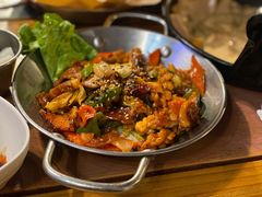 鱿鱼炒五花肉-富乐满韩国正宗炸鸡韩国料理(虹泉路店)