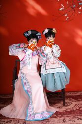 -后宫·古装汉服京剧儿童亲子全家福摄影