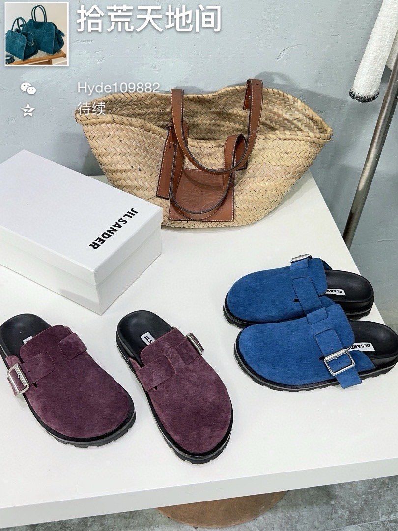 jil sander 2024年早春新款包头勃肯拖鞋 女平底