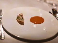 鲍片酒糟南乳黄鱼海胆酱-三嚥阁 La Villa Restaurant