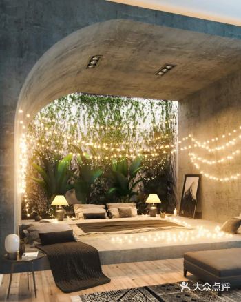 室内景观 随时随地和自然共处的别墅设计