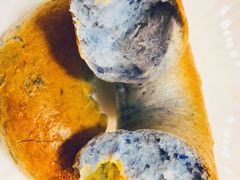 星空蝶豆花烤地瓜贝果面包-啊噗吐呦现场烘焙(麦凯乐店)