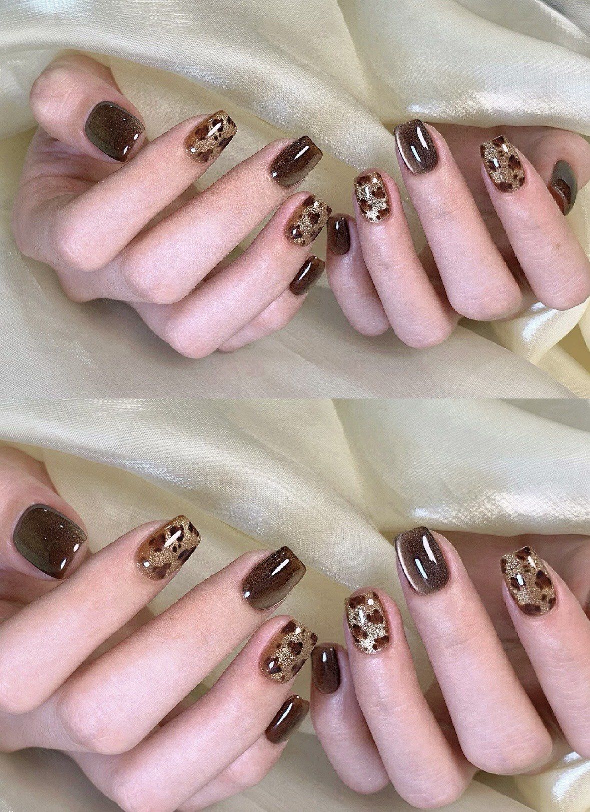 冬季暖色系美甲,你pick哪款?