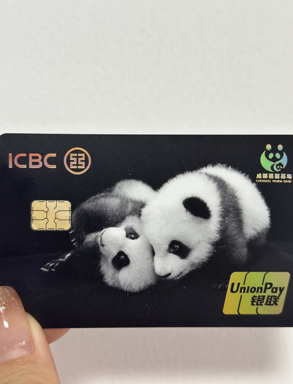 收到了‼️工行的熊猫银行卡🐼