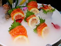 三文鱼刺身-鹊华居·地道鲁菜·海鲜·融合味(大明湖店)