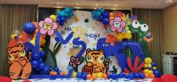 -宝宝百日宴周岁生日派对气球布置策划