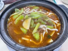 加汤后的鸡公煲～-重庆鸡公煲(学源街店)