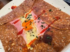 巴黎火腿鸡蛋芝士蘑菇可丽饼-RAC BAR(安福路店)