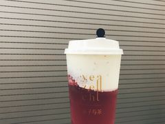 杨梅乳酪茶-叶子与茶(苏宁广场店)
