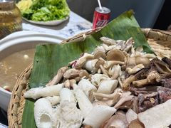 野生菌簸箕拼盘-原林野山菌火锅·炒菌(关上野生菌一条街店)