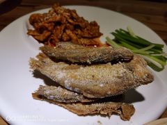 大娘卷饼炸鱼里脊肉-吕氏疙瘩汤·私家菜馆(慈云寺店)