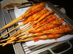 铁板火焰虾-绿茶餐厅(松江万达店)