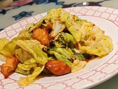 馕炒莲花白-撒拉花儿·新疆菜·清真(太阳宫店)
