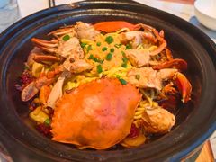 黄金蟹黄面-不仔客海鲜·烧烤·270度海景餐厅(大东海店)