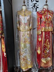 -懿沉香中式嫁衣礼服秀禾服龙凤褂马来褂旗袍总店