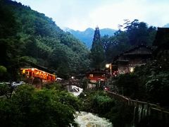 黄昏时的林坑-林坑古村落