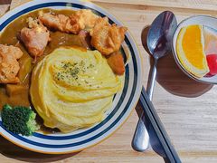炸鸡块咖喱蛋包饭套餐-暖食光·台式家庭餐厅·生日主题店(万达店)