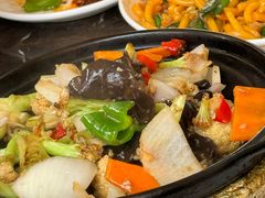 干锅有机菜花-锋味海鲜菜馆