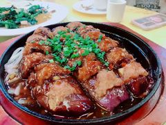 铁板烧汁麒麟茄子-汇景花园酒家(基立下道店)