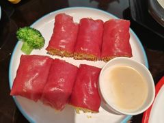 鲜虾红米脆皮肠-山水茶艺馆·点心粤菜·30年老字号