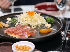 三年金钱火腿配大理手撕乳扇-泓0871臻选云南菜·味庄