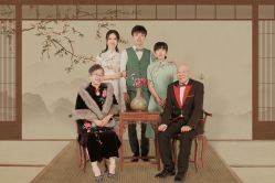 -时光纪亲子全家福照相馆(静安店母女写真父母纪念照)