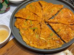 泡菜饼-草家酱蟹炭火烤肉店(珲春南路一店)