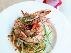 和風肉醬明蝦義大利麵-Dazzling Cafe 蜜糖吐司专卖店