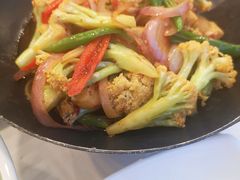 干锅有机花菜-江南村酒家